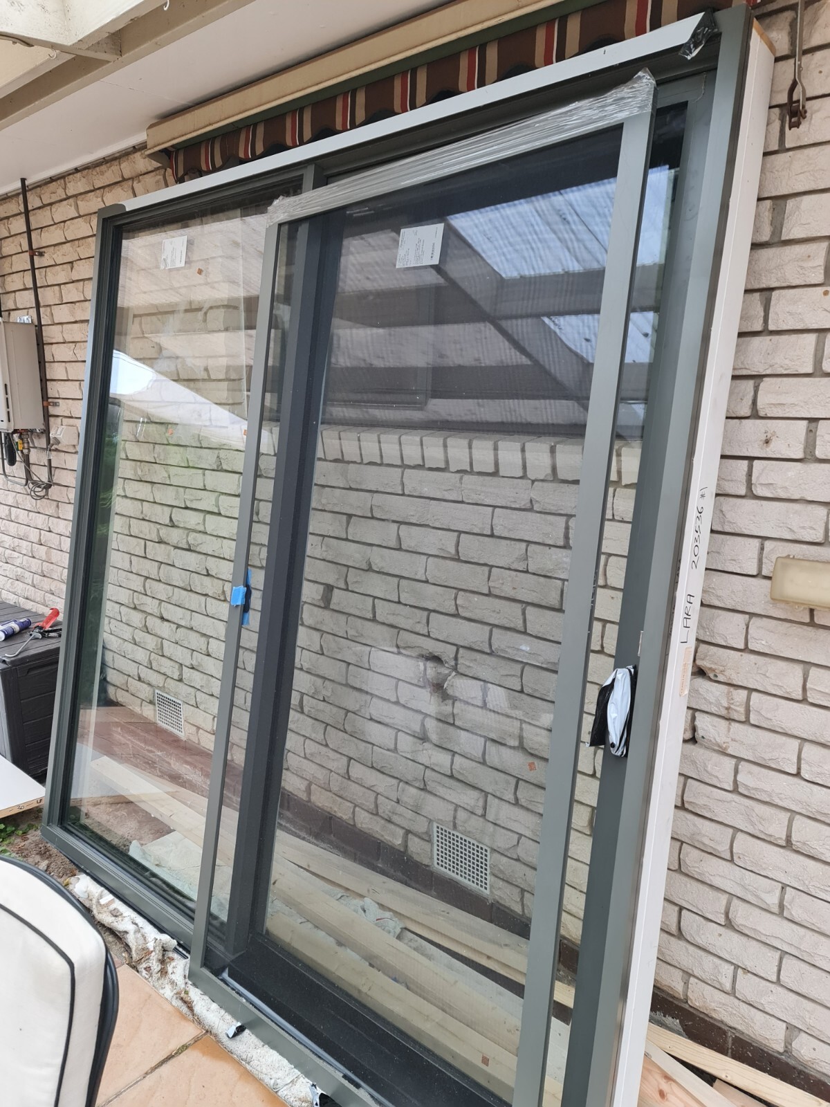 Brand New Rylock Sliding Door with Flyscreen and Double Glazed Glass eBay