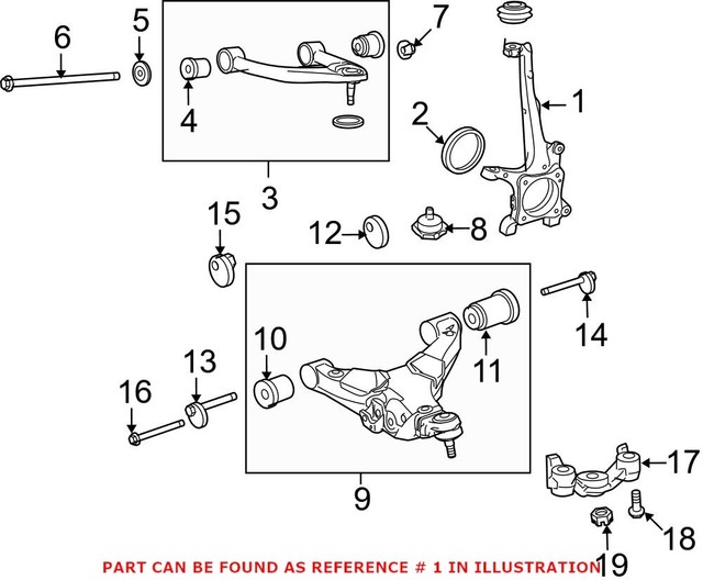 07-18 Toyota Sequoia Tundra 4x4 Left Steering Knuckle Factory OEM for