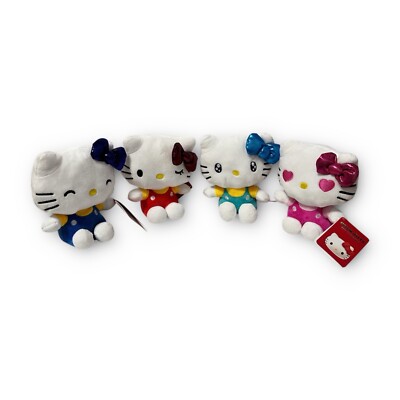 Hello Kitty Kuscheltier Plüschtier Glitzerschleife   Plüschfigur Geschenk 17cm