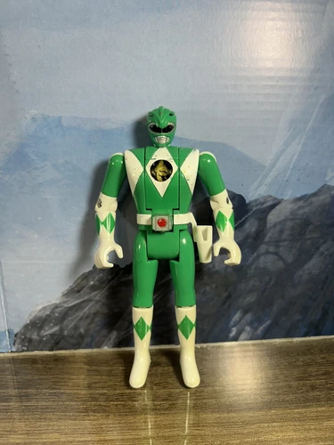 WORKS! Bandai Mighty Power Rangers Auto Morphin Tommy Green Figure 1993 Vintage