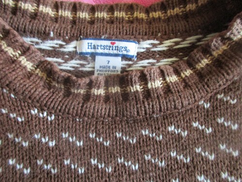 VGUC Hartsrings Girls Size 7 Brown/Tan Horse Sweater - Picture 2 of 4