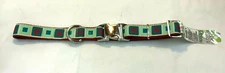 DOG Pet Attire Adjustable Ribbon Overlay Collar  Large 18: - 26" Metal Clasp NEW