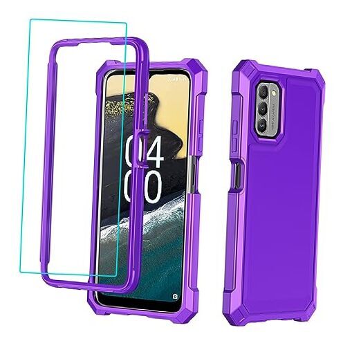 for Nokia C300 Case/Nokia G100 Case with Screen Protector,Nokia C300 Purple