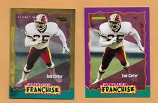Redskins Tom Carter 1994 Score Base and Gold Zone (2 Cards)