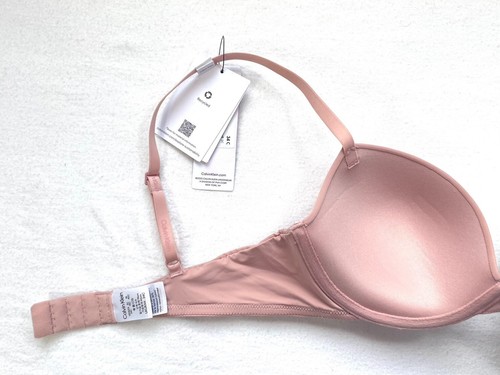 NWT Calvin Klein Women's 34C Soft Stretch Lace Push-Up Plunge Bra QF7578 Subdued - Picture 4 of 8