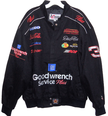 CHASE NASCAR GM Goodwrench SERVICE レザー VTG 90'S DALE EARNHARDT SR. GOODWRENCH 7 TIME WINSTON CUP CHASE