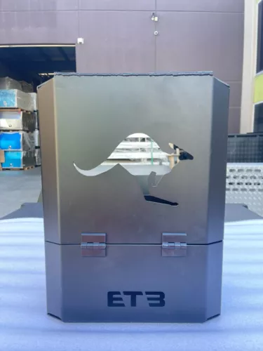 380Widex200Depthx500Hmm Black Kangaroo Aluminium Jerry Can Holder 3mm Flat Plate - Picture 6 of 16