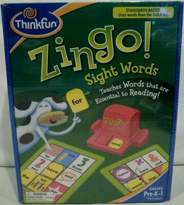 ThinkFun Zingo Sight Words Fun & Educational Game