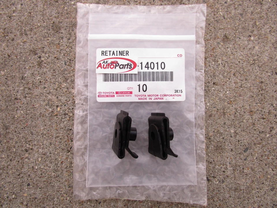 95-04 TOYOTA AVALON GUARDABARROS DELANTERO FORRO RETENEDOR CLIPS CANTIDAD 2 OEM NUEVO Foto 2 de 3