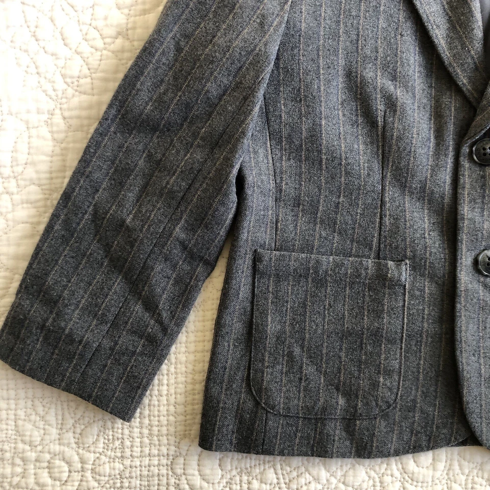 Blazer clásico gris a rayas para niños talla 4T de Janie and JACK Foto 2 de 4