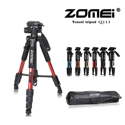 ZOMEI Professional Aluminum Tripod&Pan Head Portable For Camera video Live