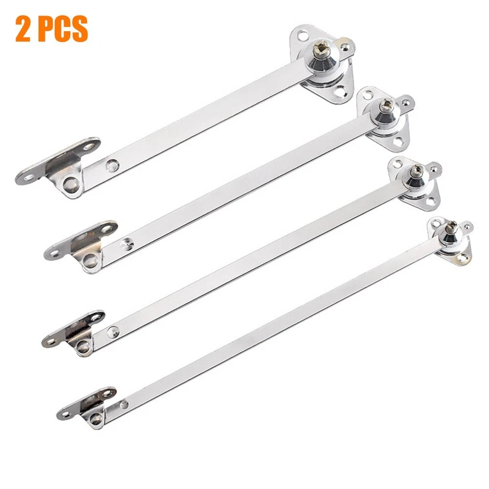 2x Cabinet Cupboard Door Flap Stay Hinge Down Drop Lid Support Sliding Rail New