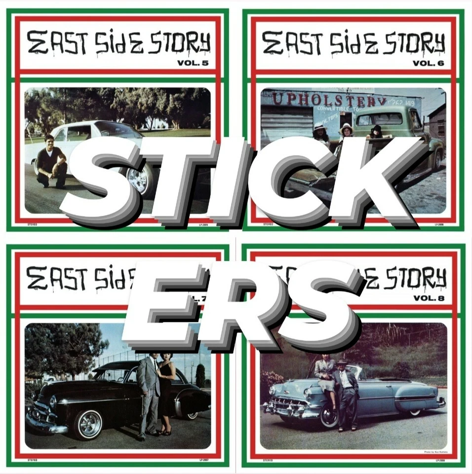 OG EAST SIDE STORY STICKERS 1 SET LOT OF 12. VOL. 1 - 12 4"×4" WEATHER PROOF - Image 3 of 4