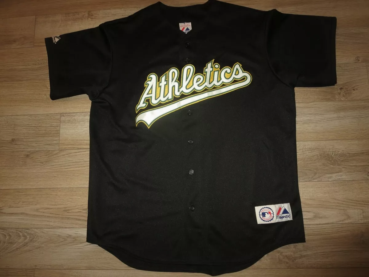 Rich Harden #40 Oakland Athletics A's MLB Majestic Black Sewn Jersey XL mens