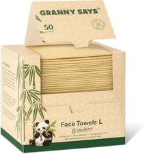  Free Duty Tax GRANNY SAYS Disposable Face Towels, Bamboo Viscose Face Towe