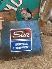 Vintage Sun Motor Tester Original Old Gas Station Repair Shop Equipment Sign