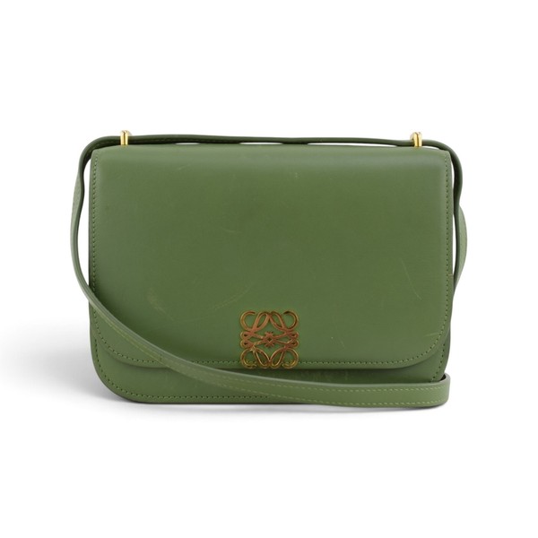 Loewe Goya Small Avocado Green Silk Calfskin Shoulder Bag