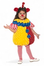 Brand New Colorful Clown Toddler Costume