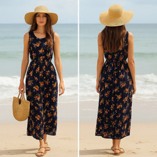 Vintage S. Roberts Gauzy Floral Cottagecore Boho Festival Floral Maxi Dress