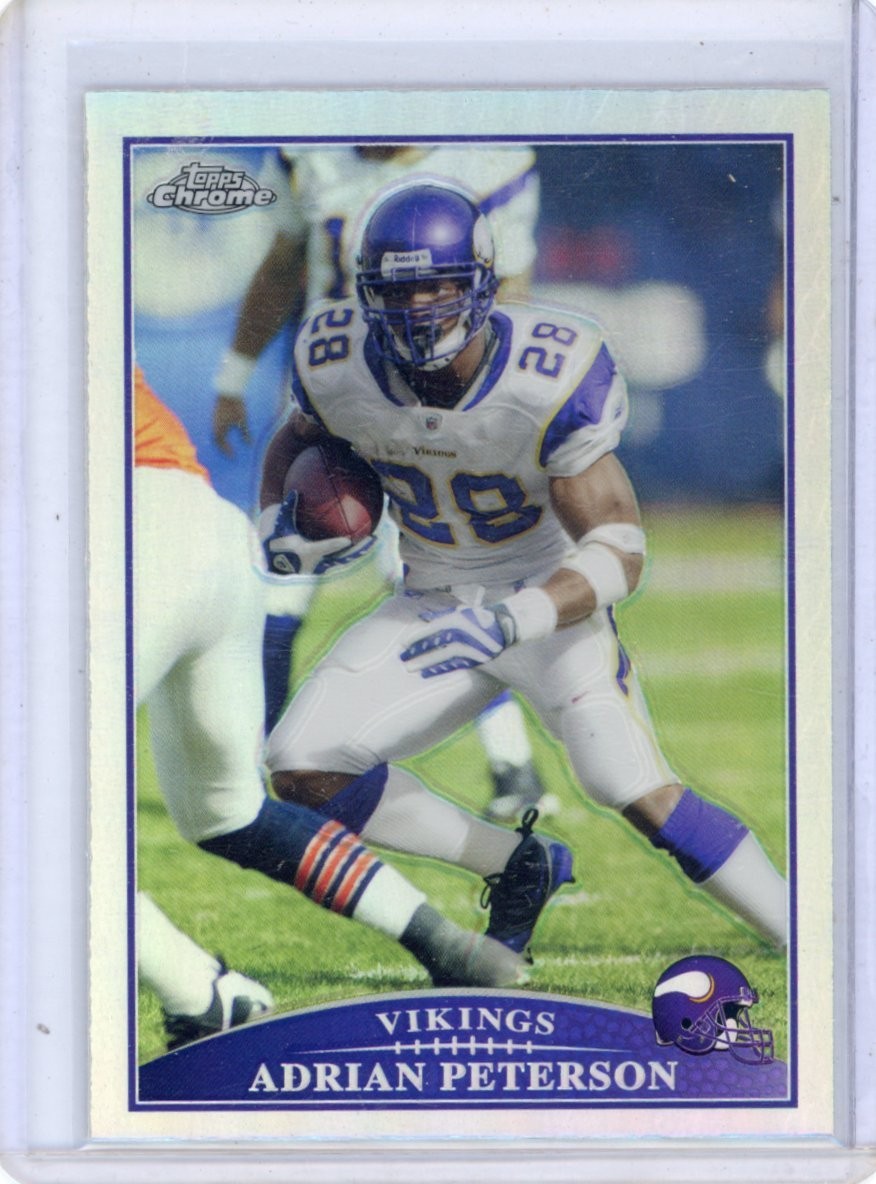 Adrian Peterson 2009 Topps Chrome Refractor #TC28 Vikings HOF