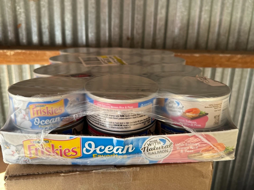 Comida húmeda para gatos paté Ocean Favorites salmón arroz integral guisantes 5,5 oz 24 quilates envío gratuito Foto 2 de 2