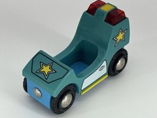 BRIO Wooden Police Car Light  Sound Wood Toy Thomas Compatible