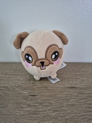 Squeezamals Pug Dog Puppy Plush Toy 10  Brown Squishy Squeezable Stress Ball