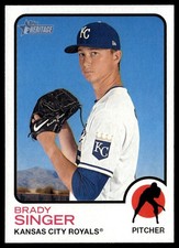 2022 Topps Heritage High Number Brady Singer Kansas City Royals #640