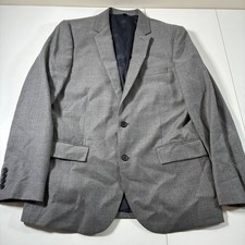 J.Crew Thompson Blazer 42R Gray Wool Viscose Two Button Suit Jacket