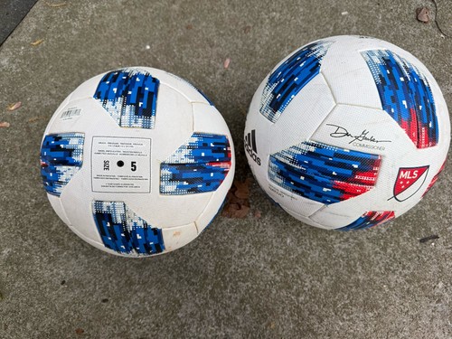 Lot of 2 Adidas MLS Pro Nativo 2018 Official Match Soccer Ball Soccer Size 5