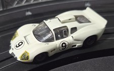 AFX Tomy Chaparral, White 9, SRT Chassis, Collector Clear Series. 3,000 Made
