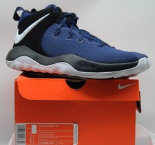 Nuevo Nike Zoom Rev II TB MEDIANOCHE AZUL MARINO/BLANCO TALLA 12 NUEVO Zapato de Baloncesto Alto