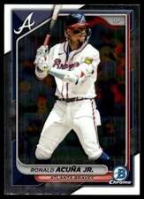 Ronald Acuna Jr. 2024 Bowman Chrome #29 Braves MLB READ FREE SHIP AutographDen