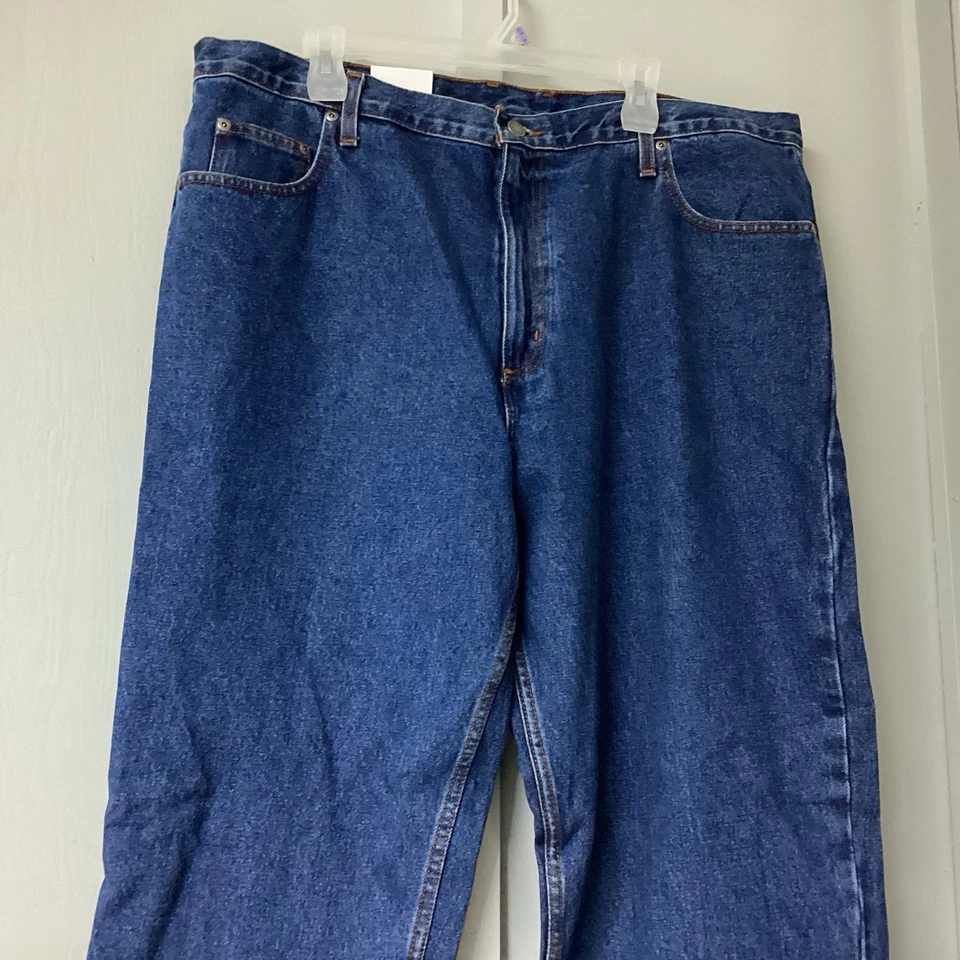 Member's Mark Men's Jeans Relaxed Fit Dark Wash Denim 42 X 32 Durable Pocket New - Image 2 of 4