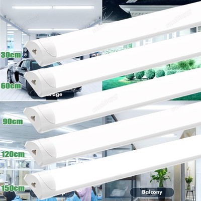 30-150cm LED Röhren Feuchtraumleuchte Werkstatt Garage Büro Lampe Deckenleuchte