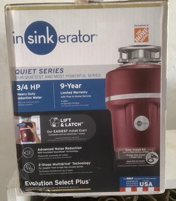 InSinkErator Evolution Select Plus 3/4 HP Compact Continuous Feed Garbage Dispos