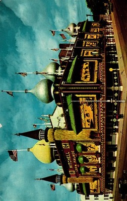 WORLD'S ONLY CORN PALACE MITCHELL SOUTH DAKOTA POSTCARD POSTED 1965 L2