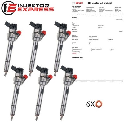 6x 0445110478 Injektor Einspritzdüse BMW E90 F30 F35 320d 13537810703 0445110382