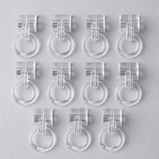 10X Clear Clip Ring Roman Blind Safety Device - Breakaway Clip for 4mm Rod