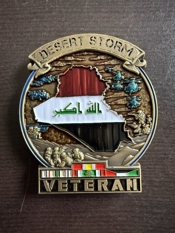 Veteran Challenge Coin Operation Desert Storm Era