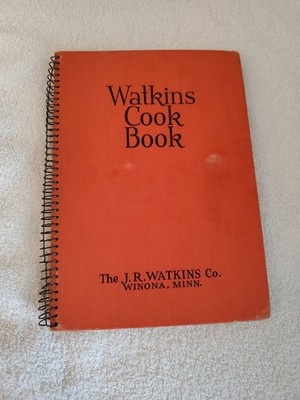 Watkins Cook Book The J R Watkins Co Spiral Bound 1936