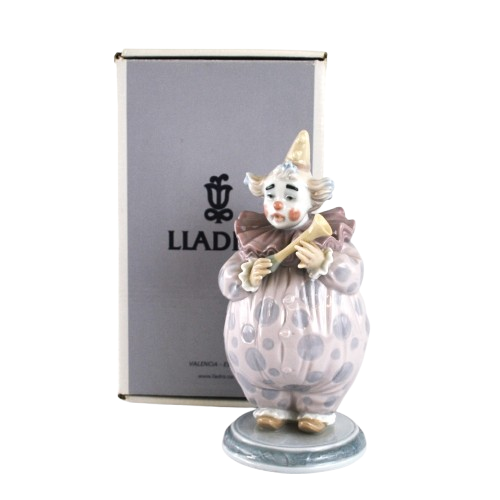 Lladro Figurine The Show Begins Clown Glazed 6938 Regino Torrijos Artist Retired