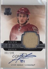 2011-12 Upper Deck The Cup Rookie 51/249 Andy Miele #118 Patch Auto 0bz8