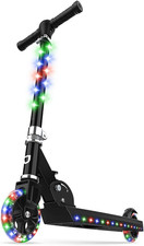Jupiter Kids 2-Wheel Light-Up Kick Scooter, LED Lights on Handlebar, Stem, Wheel