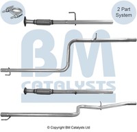 Auspuff Abgasrohr Mitte Passend FüR Fiat Doblo | BM50217