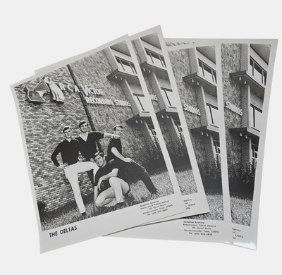 Vintage 80s The Deltas Rockabilly Music Band Press Photos Set of 4 Beaver Talent