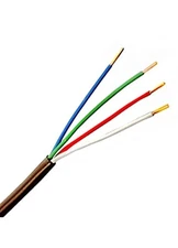 25 Foot Thermostat Wire 20/4 Solid Copper 20AWG 4-Conductor Power Cable UL CL2