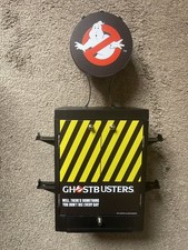 2002 Display Case Ghost Busters Game Rack Holds 10 Game Cases w/ Drawer Rare