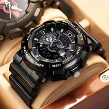 Men's Multi-Function Sports Electronic Watch - Waterproof Youth Watch with Alarm