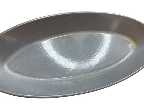 Vintage LE CREUSET Fish Pan #35 Fancy Handles Flame Red Orange OMBRE - Picture 5 of 6